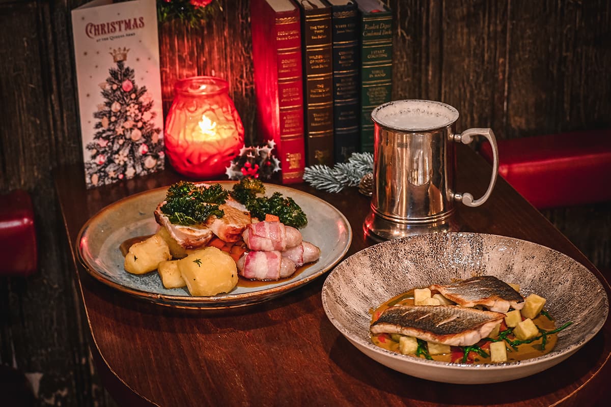 The Queens Arms Christmas Menu