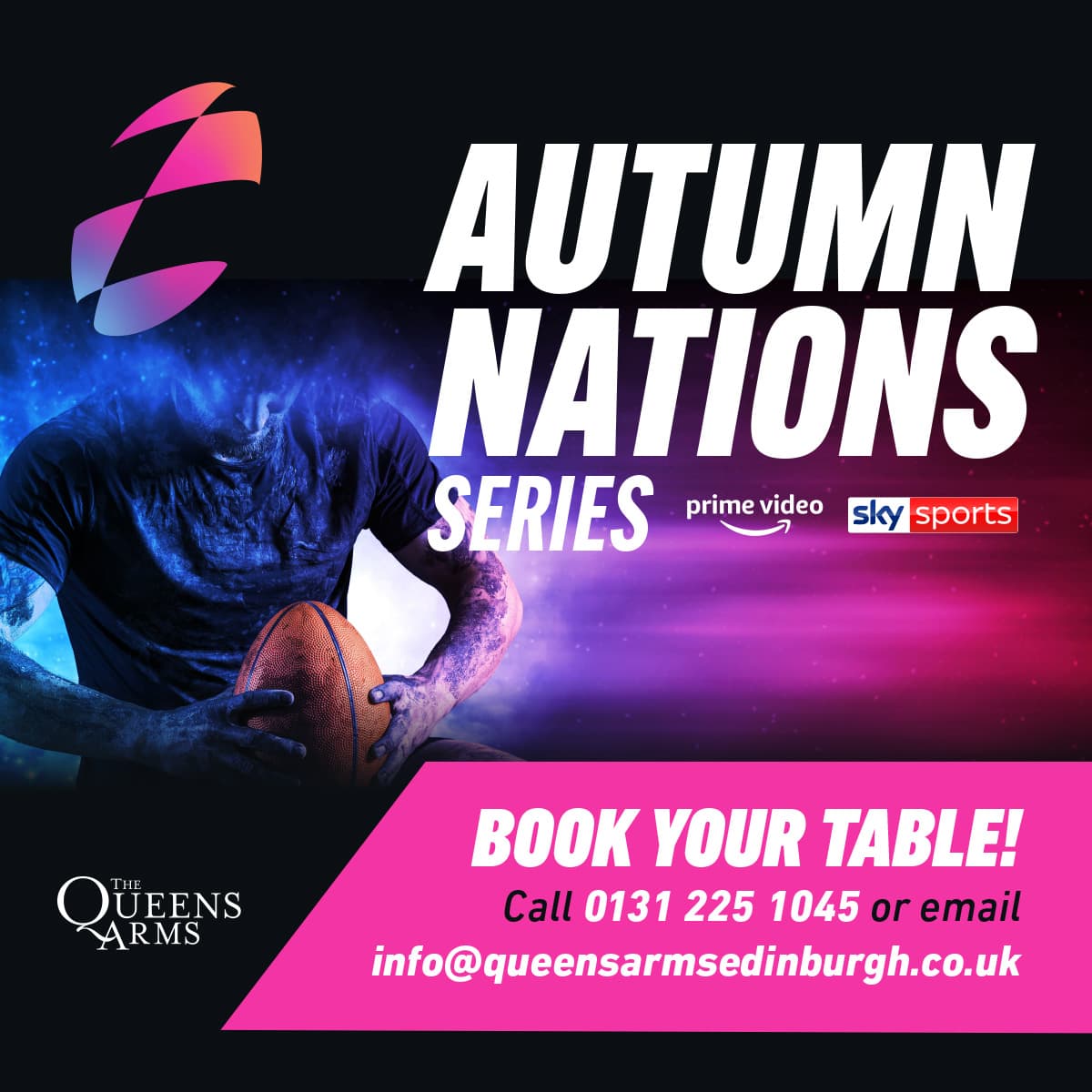 Watch the Autumn Nations in Edinburgh The Queens Arms