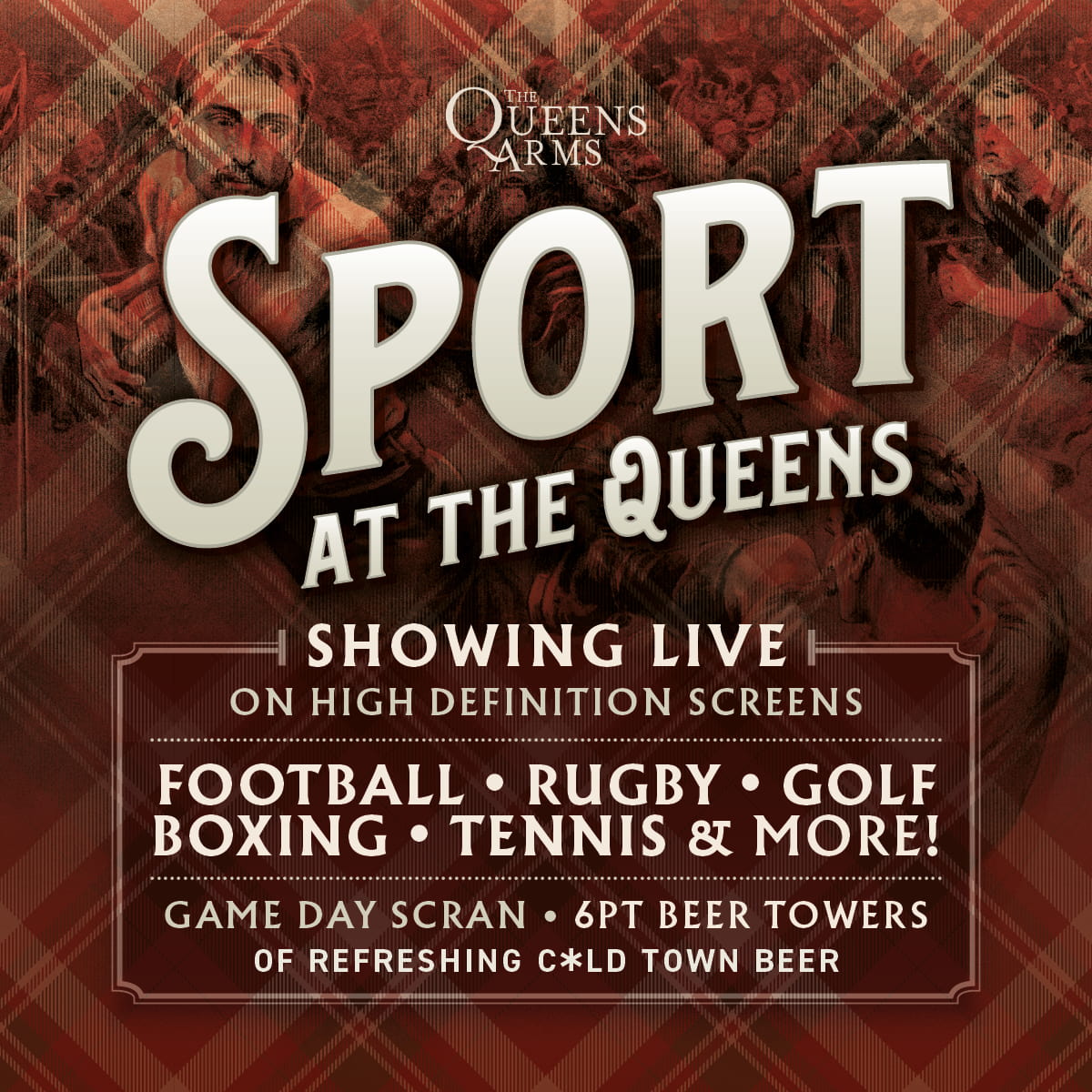 Watch All Sports at The Queens Arms, Edinburgh