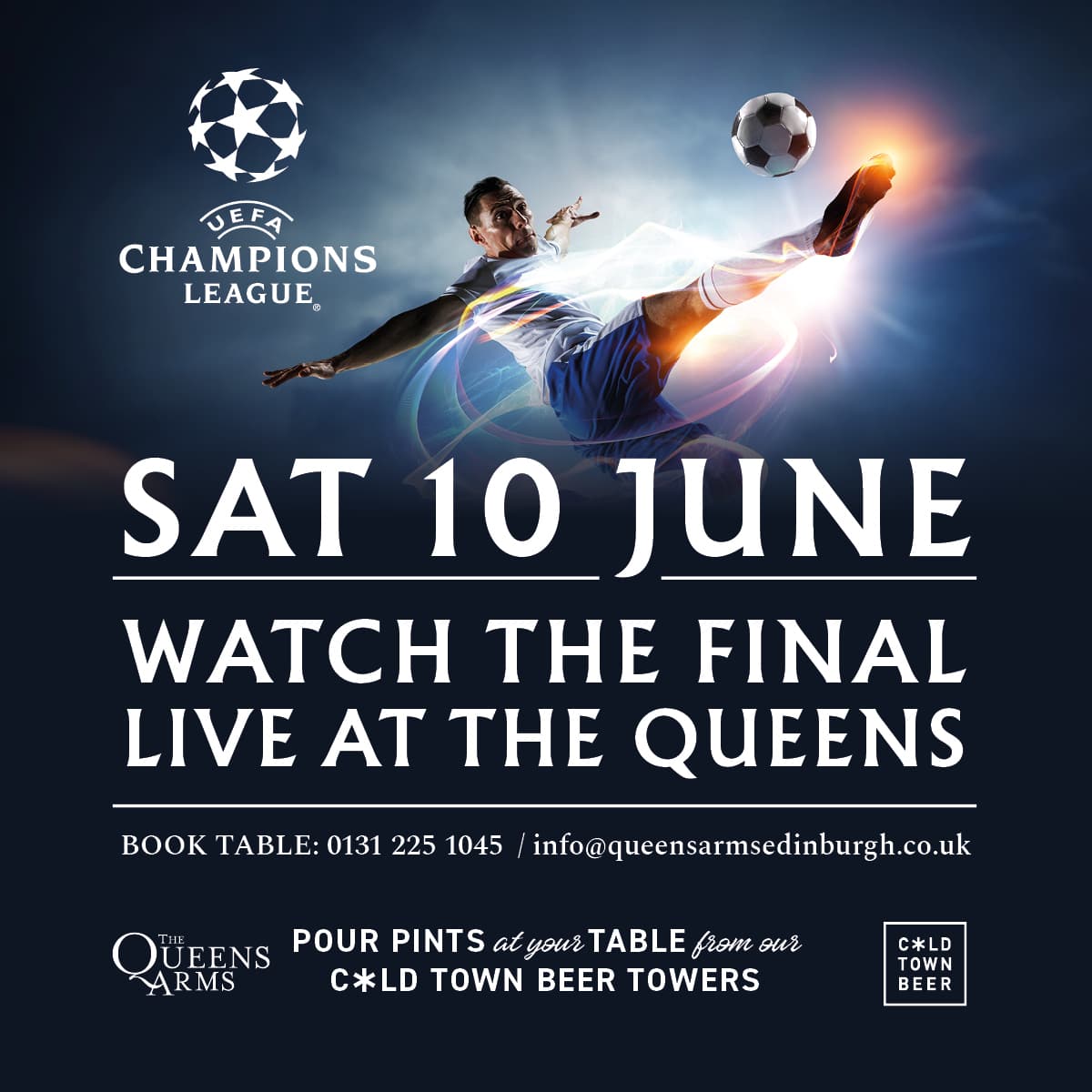 Watch the Champions League Final at The Queens Arms